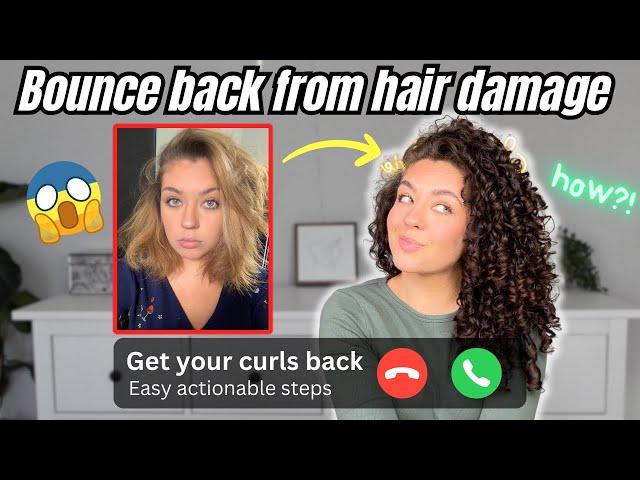 Bring Back Your Natural Curls: 8 Actionable Steps After Damage