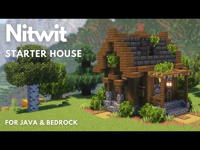 STARTER HOUSE | Minecraft Tutorial | Java & Bedrock [1.21+]