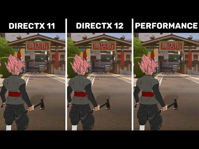 Fornite Chapter 6 Season 1 - DirectX 11 vs DirectX 12 vs Performance Mode - FPS Boost