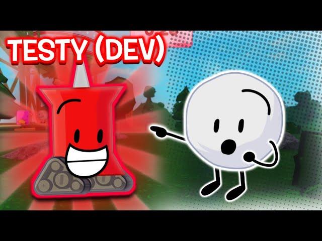 BFDIA Roblox - Running into a game with Testy!