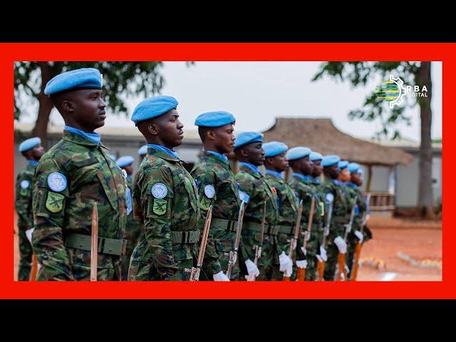 The Chief of Staff of the RDF visited RDF peacekeeping soldiers in the Central African Republic