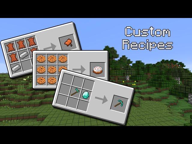 How to make custom crafting recipes