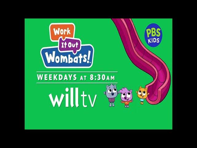 PBS KIDS Promo: Work It Out Wombats! (2023 WILL-DT1)