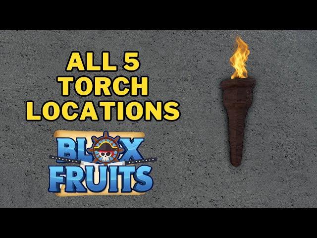 Where To Find Torches for Tushita Puzzle | All 5 Torch Locations | Blox Fruits