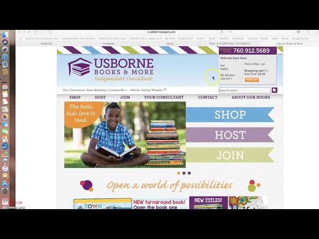 Usborne creating a Party link