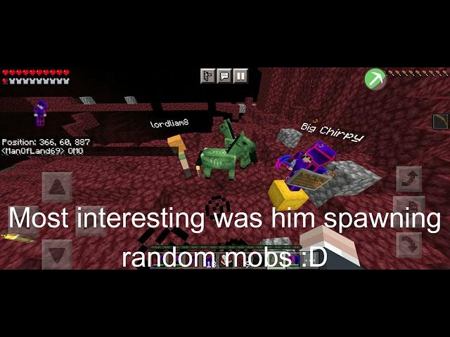 Met lordliam8 (founder of 2b2tmcpe.org)