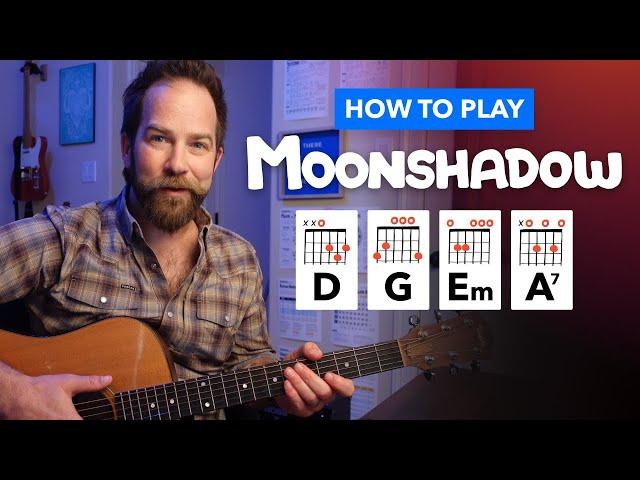 Moonshadow by Cat Stevens • Guitar Lesson with Simplified Intro Riff, Chords, and Strumming