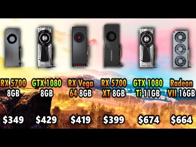 RX 5700 vs GTX 1080 vs RX Vega 64 vs RX 5700 XT vs GTX 1080 Ti vs Radeon VII | Ryzen 5 3600 @4.2GHz