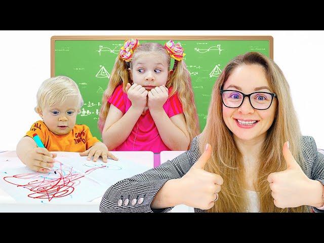 Diana and Roma show how to help each other at school