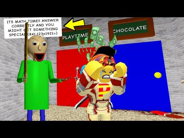 WILL BALDI GIVE ME SOMETHING SPECIAL IF I ANSWER THE DIFFICULT MATH QUESTIONS CORRECTLY?! | Roblox