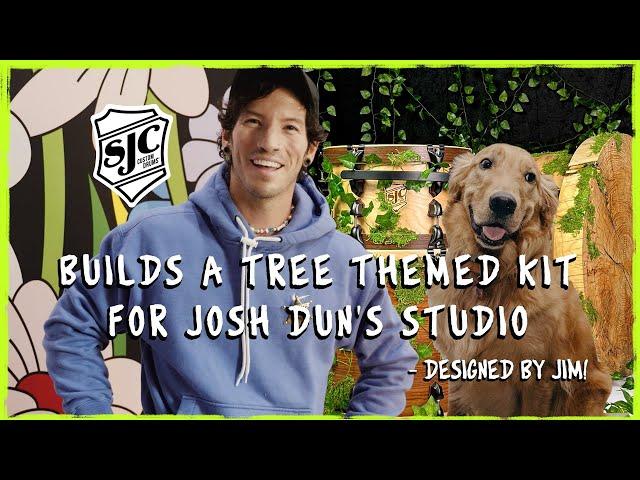 Custom tree theme drum kit for Josh Dun's studio!