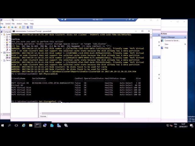 Deploying Windows Server 2016 Storage Spaces Direct (S2D) with two Hyper-V nodes