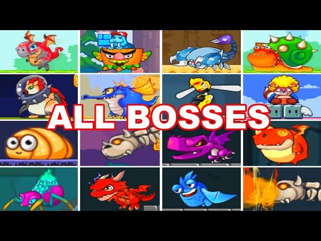 Bob's World 1, 2 - All Bosses | Beating ALL BOSSES