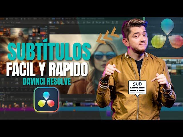 CÓMO AGREGAR SUBTÍTULOS A TUS VIDEOS EN DAVINCI RESOLVE 18Subtítulos Perfectos PASO A PASO