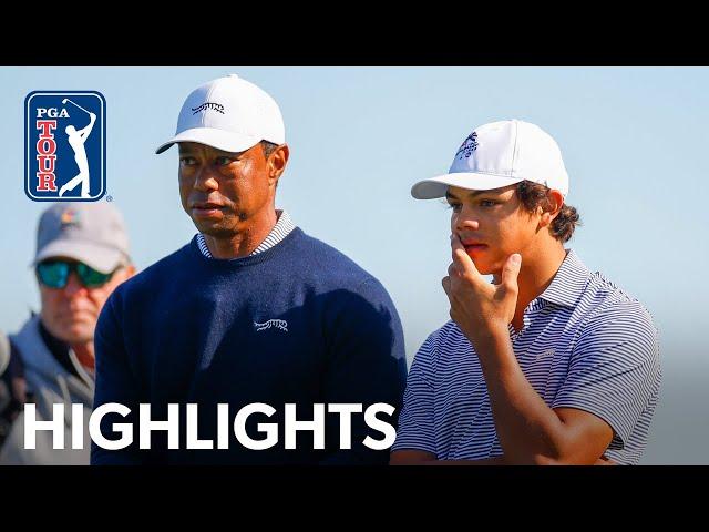 Tiger and Charlie Woods shoot 13-under 59 | Round 1 | PNC Championship | 2024