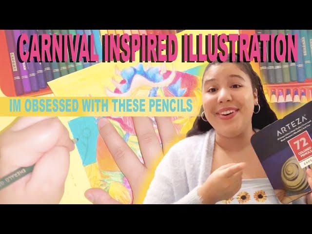 ARTEZA COLORED PENCIL | CARNIVAL ILLUSTRATION | KIKI ARTS