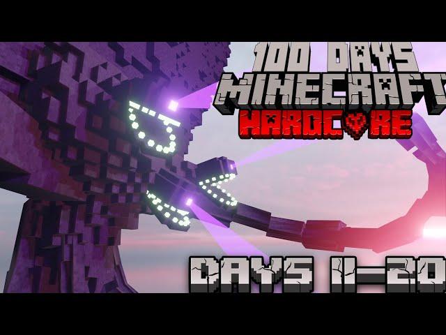 Surviving 100 Days With The Wither Storm + Tornadoes In Minecraft Hardcore (Days 11-20)