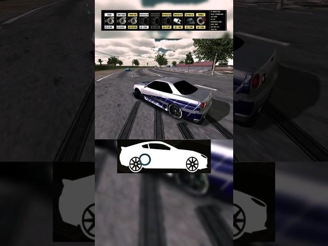 Drift setup  Nissan skyline r34  Car Parking Multiplayer (drift mode) #drift