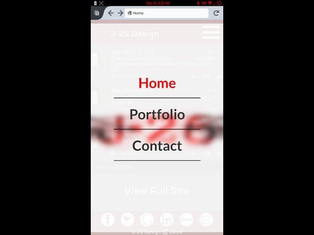 J 26 Mobile Demo - Created in Adobe Muse CC