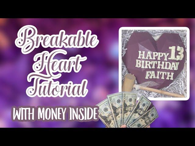 Breakable heart tutorial with money inside | Birthday heart | Tutorial