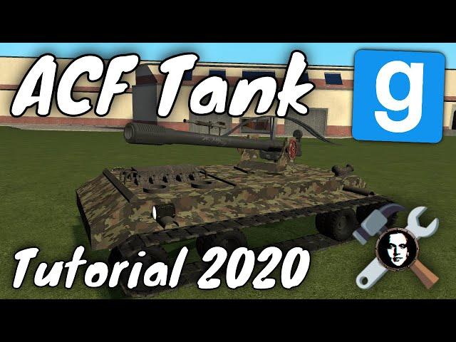 Garry's Mod ACF Tank Tutorial 2020 + Mouse Aim Turret With Ballistics Calculator