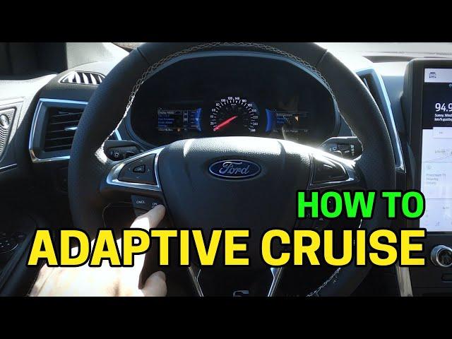 Using Adaptive Cruise Control in Ford Vehicles!