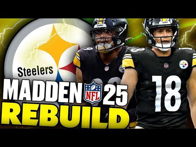 I Drafted a 6'9 WR! Derrick Harmon & Will Howard Pittsburgh Steelers Rebuild! Madden 25 Franchise