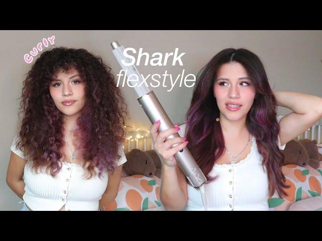 SHARK FLEXSTYLE ON CURLY HAIR - demo/unboxing!!