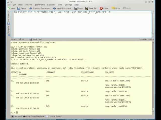 Oracle Logminer HowTo Guide