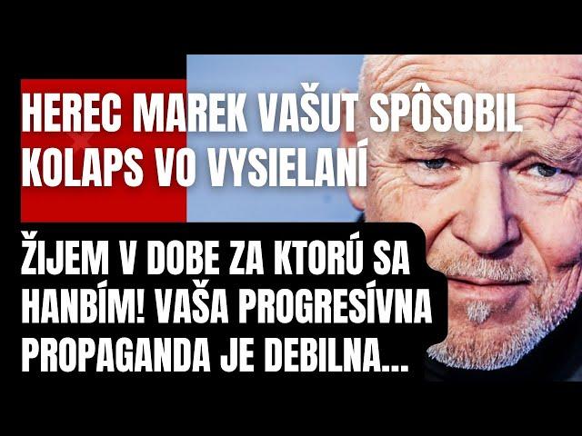 Doživotná STOPKA v televízii? Herec Marek Vašut narobil poriadky s progresívnou moderátorkou! Tak