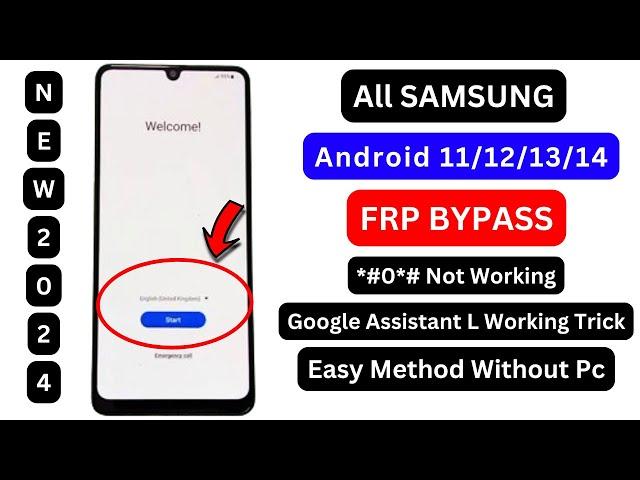 Samsung FRP Unlock 2024 | All Samsung FRP Bypass Adb Enable Fail | Android 11/12/13/14 FRP Remove