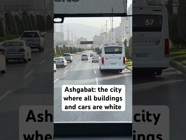 In Ashgabat, Turkmenistan, all is white  #travel #centralasia #countries
