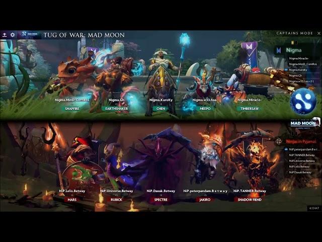 NIP VS NIGMA - WePlay! Dota 2 Tug of War: Mad Moon - Group Stage