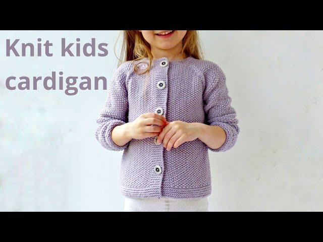 Knitting pattern "Cerri Cardigan" for children. Knitting child cardigan (review).