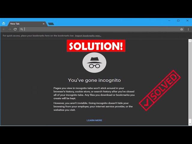 How To Fix Incognito Mode Not Opening In Chrome For Windows