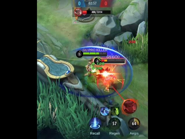 Shortest Match Ever In MLBB #1vs1 #custom #mlbb #music #support #alucard #gaming #shorts #challenge