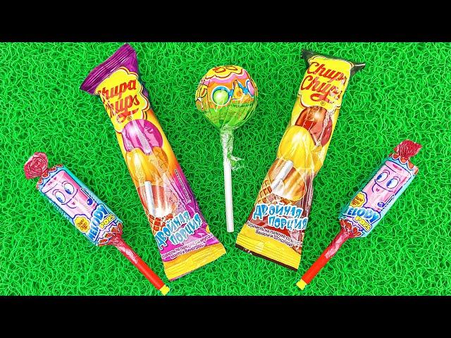 Satisfying Relaxing Candy - Unboxing Rainbow Lollipop Chocolate with Yummy Sweets Cutting ASMR