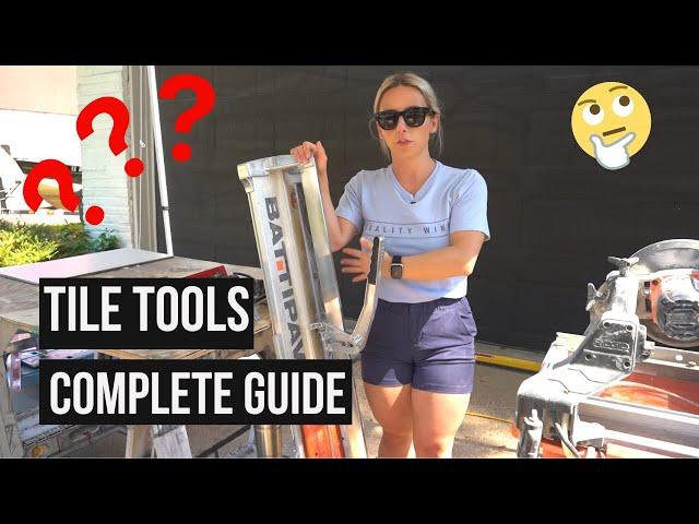 Essential tiling tools to complete any tile project