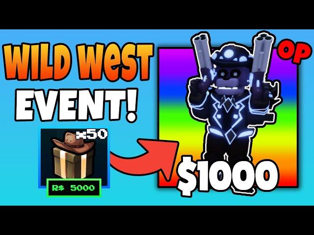 *NEW* Wild West Event Gave Me FREE UPGRADES in Five Nights TD | FNTD