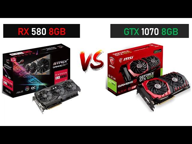 RX 580 8GB vs GTX 1070 8GB - R5 3600 - Gaming Comparisions