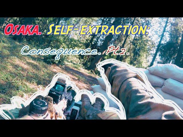 Airsoft gameplay - Osaka city. Self-extraction: consequence. Part 2.