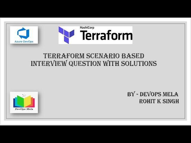 Terraform Scenario Based Interview Questions with Practical Solution | Azure | AWS