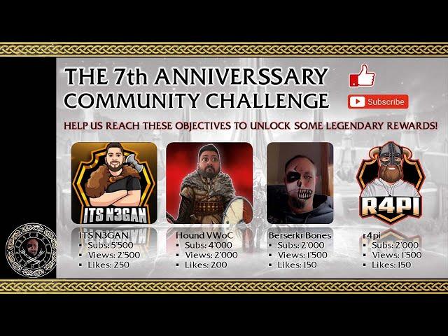 Berserkr Bones: Community Challenge, w/ N3gan, Hound, R4pi: Vikings War of Clans