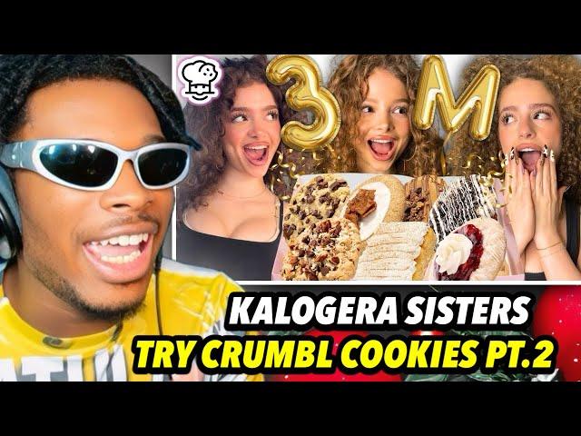 KALOGERAS SISTERS TRY CRUMBL COOKIES PT 2!