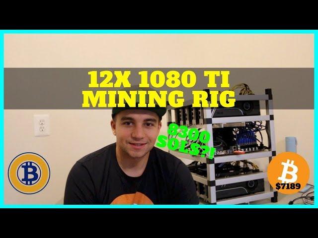 How To Build a 12+ Card GPU Nvidia 1080 TI Mining Rig - 8300 sols