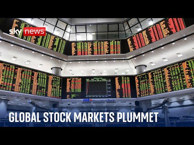 Global stock markets plummet as US sees steepest fall in two years