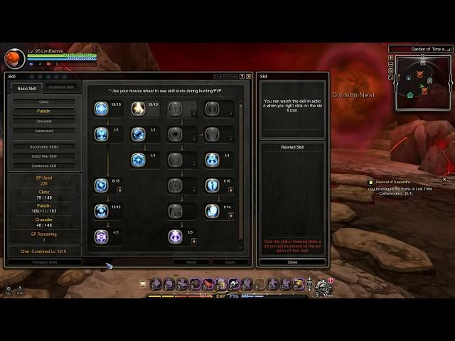 Dragon Nest SEA - NEW!!! Crusader Lv 95 PVE Skill  Build