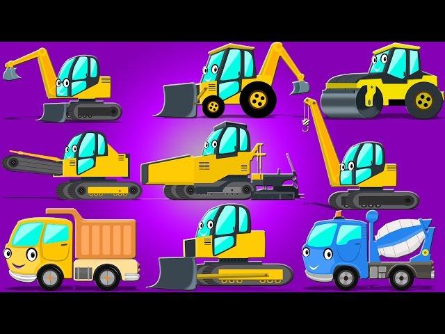 Construction Vehicles | Learn Heavy Vehicles | Educational Video for Kids & Toddlers