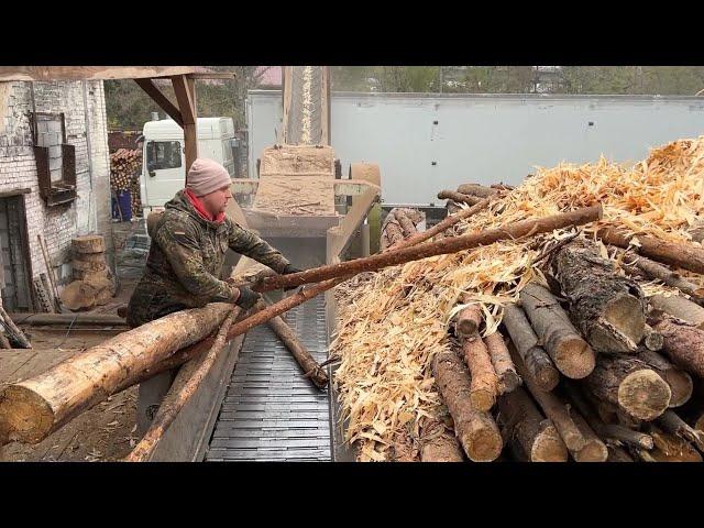 Efficient Forest Sawmill: Transforming Huge Trees into Chips