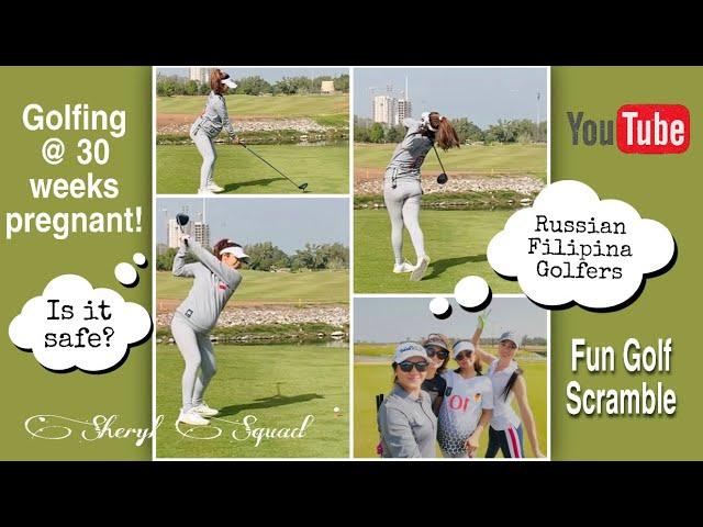 Ladies Golf Scramble / Pregnancy Vlog 3rd Trimester / Sheryl Squad